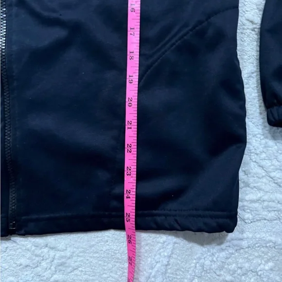 Vintage USA Olympic Committee Track Jacket Made in USA Black Full Zip Large